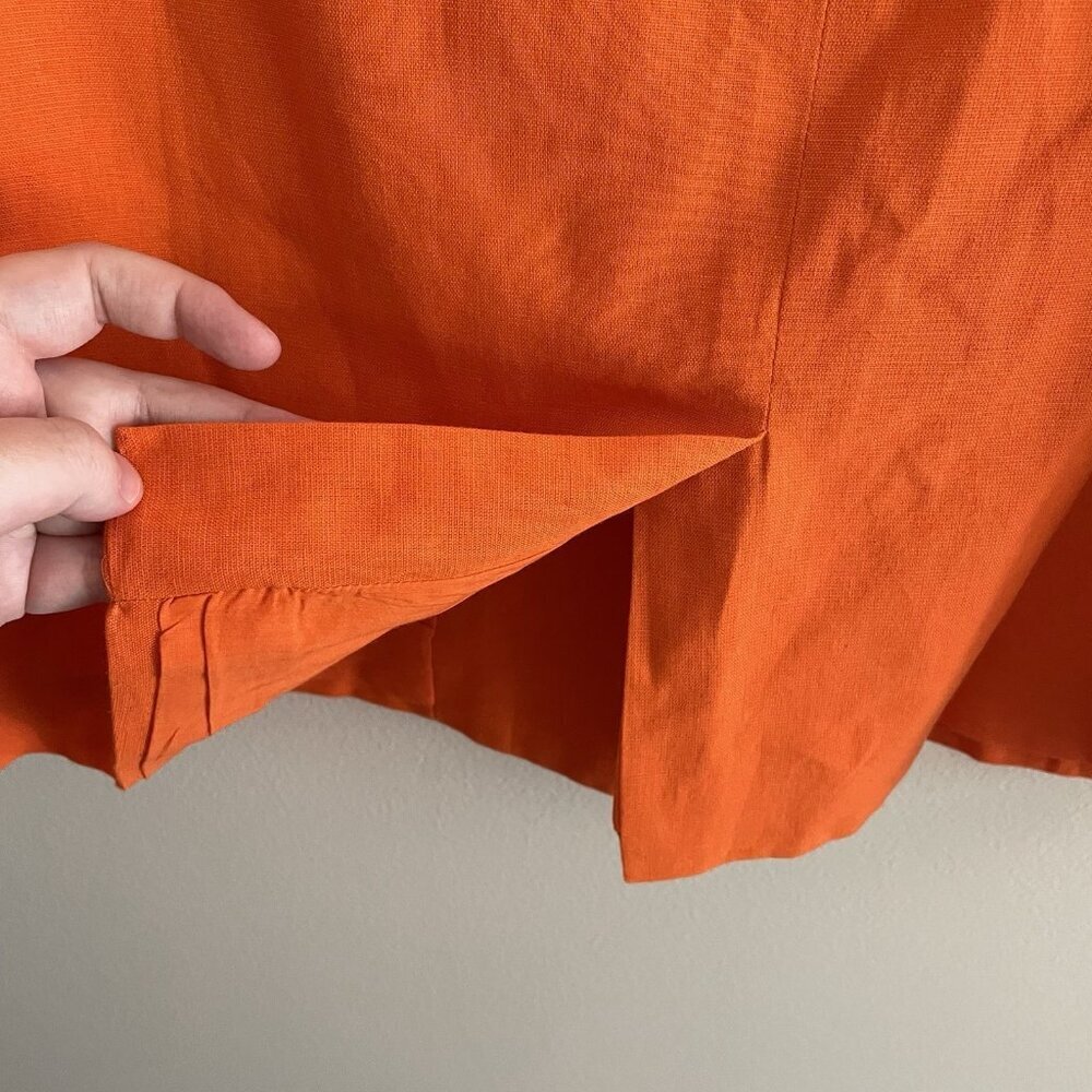 Cleobella Women S Tigerlily Orange Linen Cotton Oversized Prescott Jacket NWT - Picture 13 of 13
